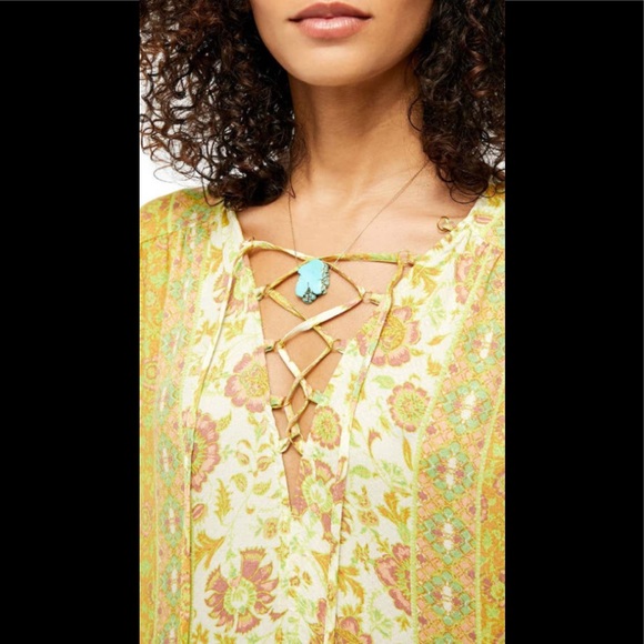 Free People Hanalei Bay Lace-up Midi Dress - Picture 4 of 13